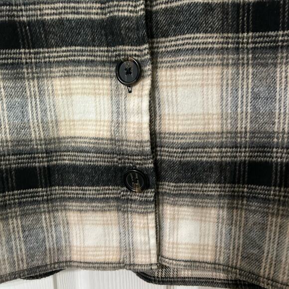 BB DAKOTA by STEVE MADDEN Plaid Flannel Boxy Shacket Size M - Picture 5 of 8